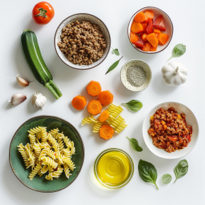 Pasta bolo ingridienser